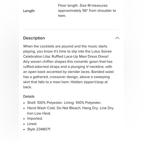 Lulu’s Soiree Celebration Ruffled Lace-Up Maxi Dress - Picture 4 of 4